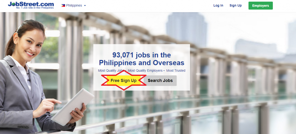 jobstreet signup 2
