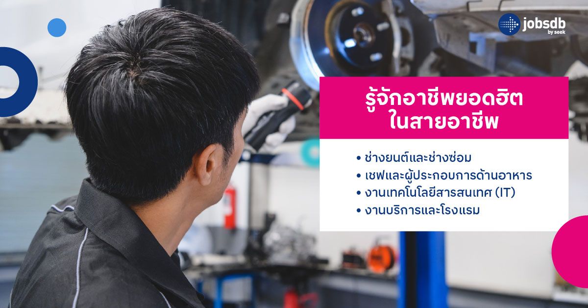 รู้จักอาชีพยอดฮิตในสายอาชีพ