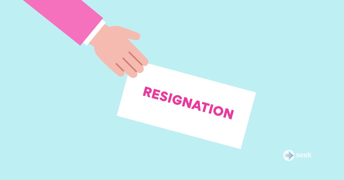How to write a notice of resignation - SEEK
