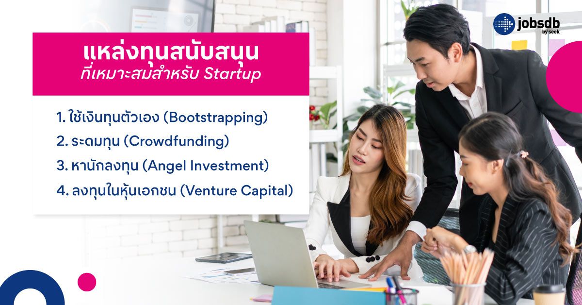 แหล่งทุนสนับสนุนที่เหมาะสมสำหรับ Startup