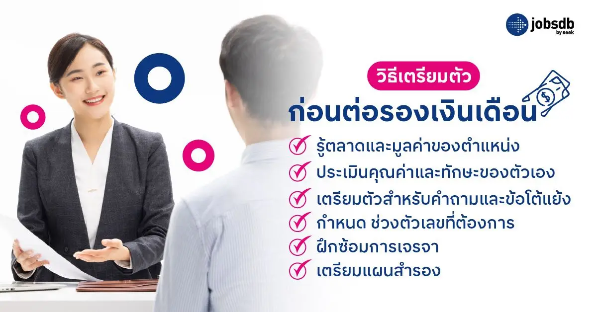 วิธีเตรียมตัวก่อนต่อรองเงินเดือน