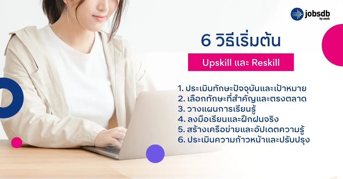 6 วิธีเริ่มต้น Upskill และ Reskill
