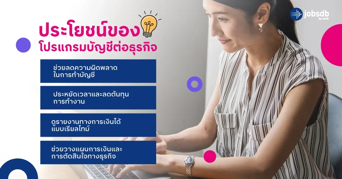 ประโยชน์ของโปรแกรมบัญชีต่อธุรกิจ