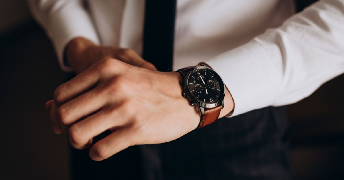 Men's accessories for business casual attire
