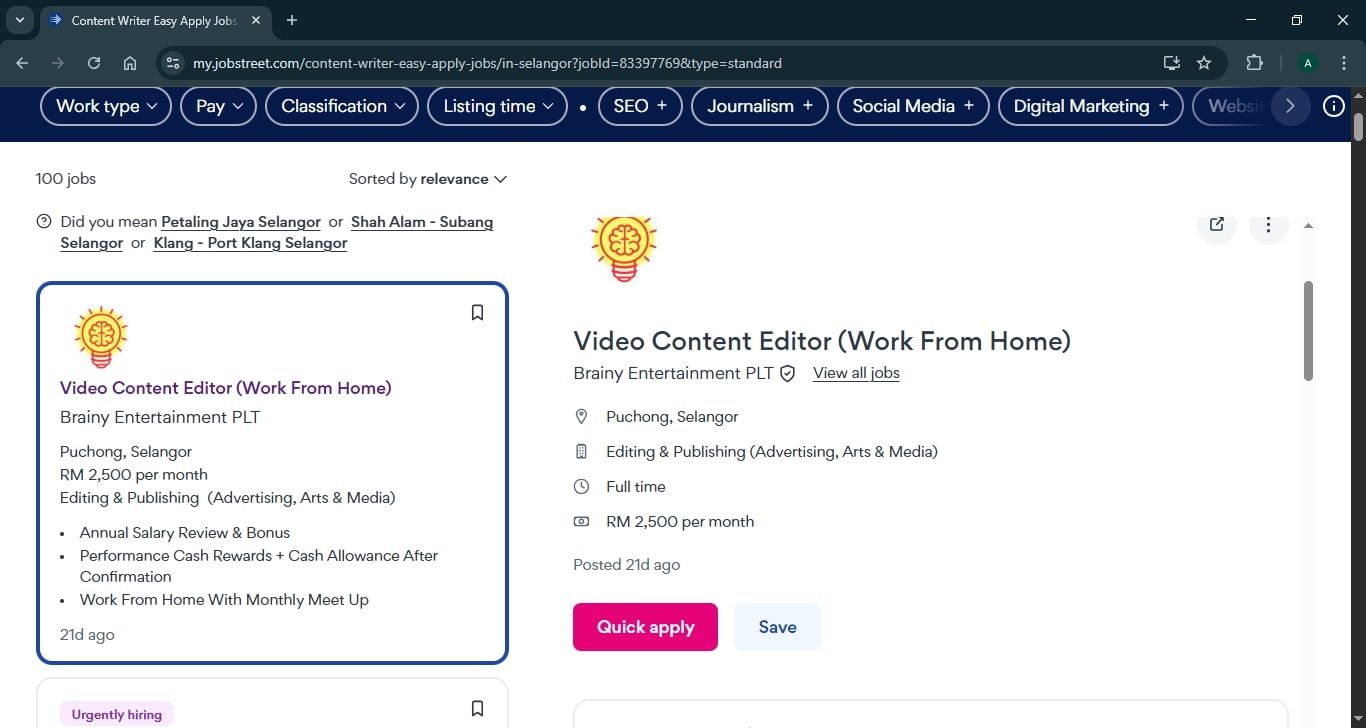 Apps cari kerja terbaik di Malaysia (2025) - Jobstreet Malaysia