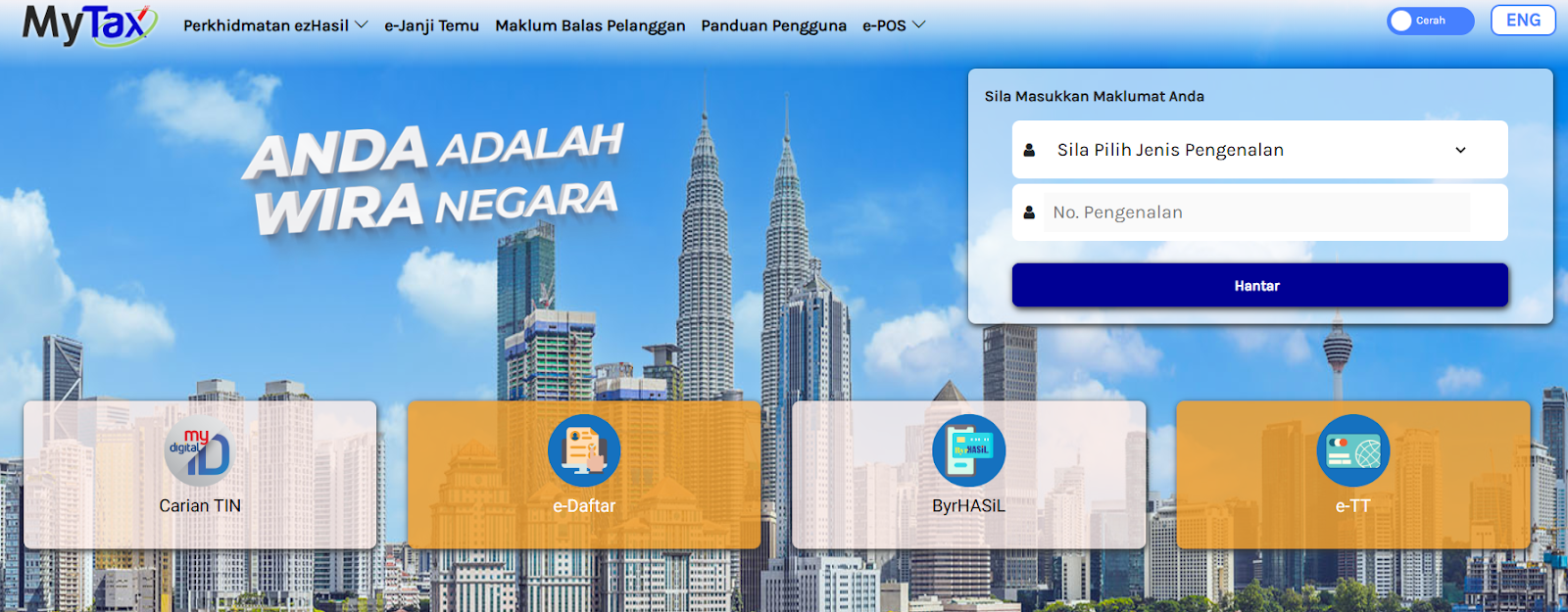 Portal rasmi MyTax.