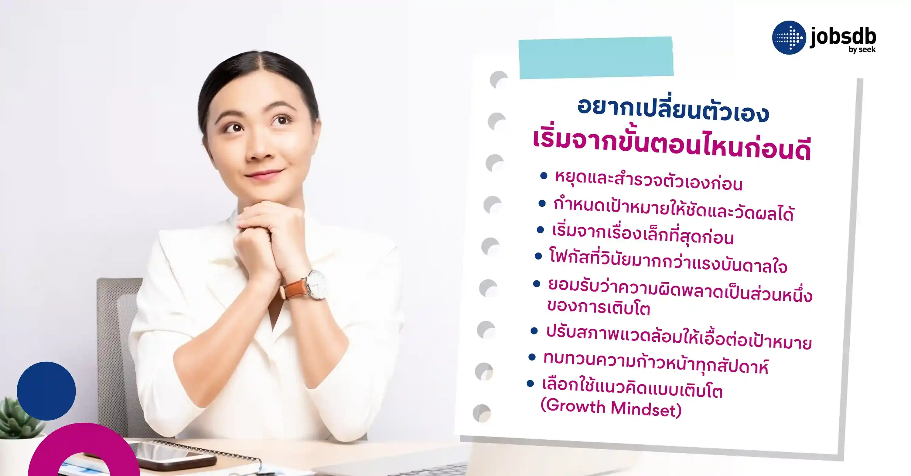 อยากเปลี่ยนตัวเอง เริ่มจากขั้นตอนไหนก่อนดี