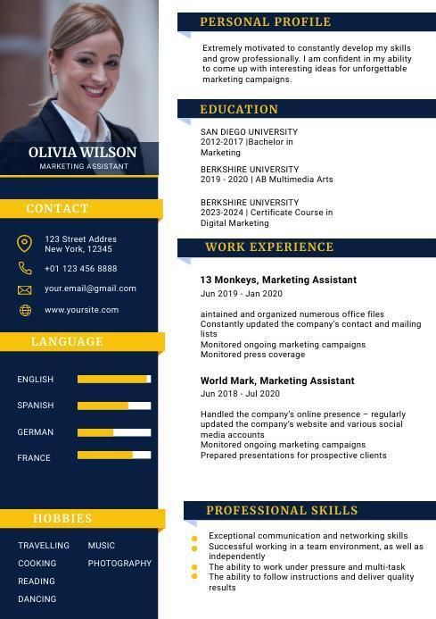 modern resume